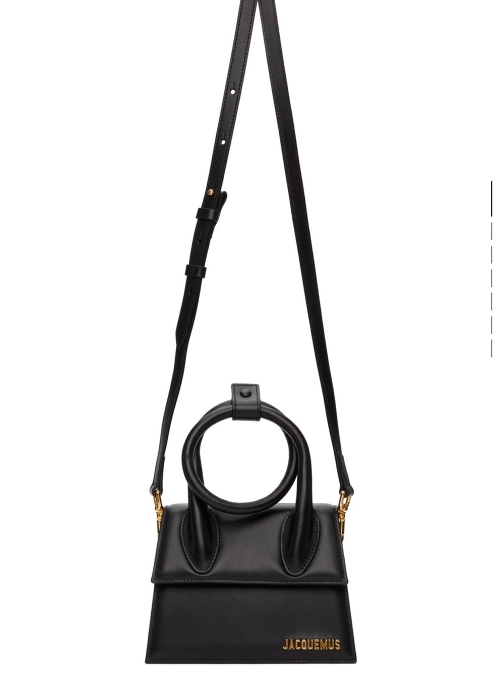 Jacquemus Black Mini Top-Handle Crossbody Bag